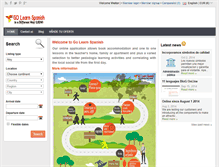 Tablet Screenshot of golearnspanish.com